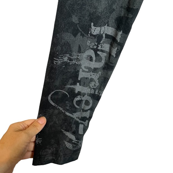 HARLEY Davidson Long Sleeve Grey and Black Top - Picture 9 of 13